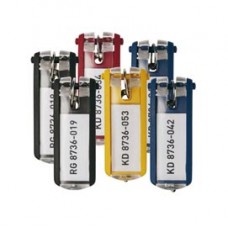 Portachiavi Key Clip - giallo - Durable - conf. 6 pezzi Portachiavi Key Clip - giallo - Durable - conf. 6 pezzi