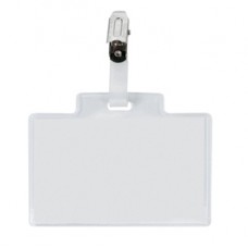 Portanome Pass 3 M - clip in metallo - senza cartoncino - 9,5 x 6 cm - Sei Rota - conf. 100 pezzi