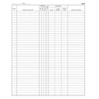 Registro arrivi/partenze - 31 x 24,5cm - 46pg - Edipro