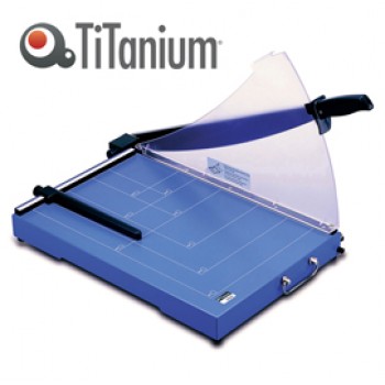 Taglierina a leva 3025 - con blocca lama - 36 x 53,5 x 44,5 cm - 448 mm (A3) - 20 fogli - blu - Titanium