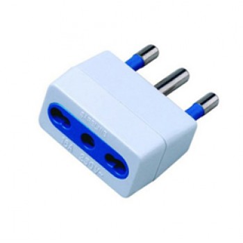 Adattatore semplice con spina 2P+T 16A - presa bipasso 10/16A - MKC Adattatore semplice con spina 2P+T 16A - presa bipasso 10/16A - MKC