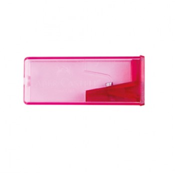 Temperamatite con contenitore - 1 foro - Faber-Castell - conf. 25 pezzi