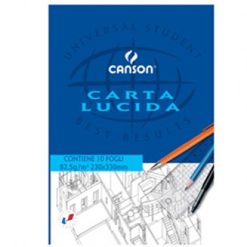 Blocco carta lucida - 23 x 33 cm - 10 fogli - 80gr - uso manuale - Canson