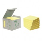 Blocco Post it  Notes Green - 654-1B - 76 x 76 mm - giallo - 100 fogli - riciclabile 100 - Post it