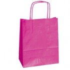 Shopper Twisted - maniglie cordino - 45 x 15 x 50 cm - carta kraft - magenta - Mainetti Bags - conf. 25 pezzi