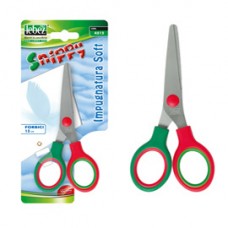 Forbice Snippy Color - punta tonda - 13 cm - lama acciaio - colori assortiti - Lebez