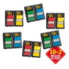 Segnapagina Post-it Index Medium - 680 - 4 colori classici - Value pack 10+2 (dispenser da 50 segnapagina ciascuno)
