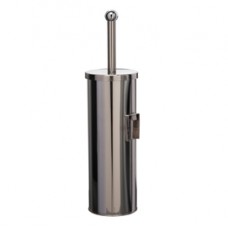 Portascopino WC Basic - da muro - acciaio inox - diametro 9,8 cm - altezza 38 cm - silver - Medial