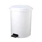 Pattumiera a pedale Ruf - diametro 44,5 cm - altezza 54 cm - 40 L - bianco - Medial