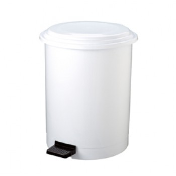 Pattumiera a pedale Ruf - diametro 44,5 cm - altezza 54 cm - 40 L - bianco - Medial