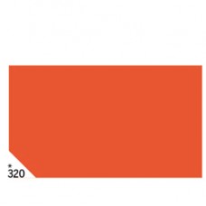 Carta velina -  50 x 70 cm - 20 gr - arancio 320 - Rex Sadoch - busta 26 pezzi