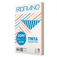 FabrianoColore - A4 - 80 gr - mix 5 colori tenui - Fabriano - conf. 250 fogli FabrianoColore - A4 - 80 gr - mix 5 colori tenui - Fabriano - conf. 250 fogli