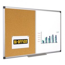 Lavagna combinata - 60 x 90 cm - bianco/ sughero - Bi-Office Lavagna combinata - 60 x 90 cm - bianco/ sughero - Bi-Office