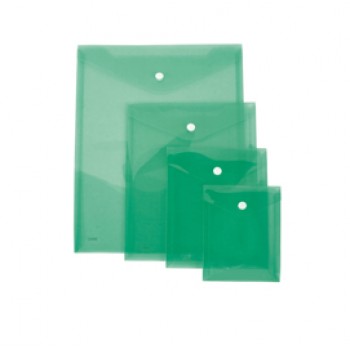 Busta con bottone - A4 verticale - PP - colori assortiti - Lebez