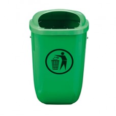 Gettacarte Classic - da esterni - 40,4 x 34,8 x 74,5 cm - 50 L - verde - Medial International