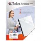 Copertine rilegatura - A3 - 180 micron - PVC - neutro trasparente - Titanium - scatola 100 pezzi