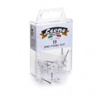 Ganci per quadri –  con spilli assortiti - 1,7 cm - trasparente - Leone – conf. 20 pezzi