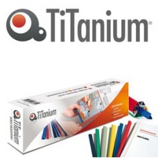 Dorsi per rilegatura - 4 mm - bianco - Titanium - scatola 50 pezzi Dorsi per rilegatura - 4 mm - bianco - Titanium - scatola 50 pezzi