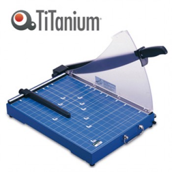 Taglierina a leva 3024 - con blocca lama - 33,5 x 48 x 41,5 cm - 392 mm (B4) - 20 fogli - blu - Titanium