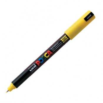 Marcatore a base d'acqua Uni Posca Pen PC1M - punta extra fine 0,7mm - giallo  - Uni Mitsubishi
