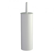 Portascopino WC Basica - da terra - ABS - diametro 10,3 cm - altezza 39,5 cm - bianco - Medial