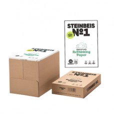 Carta riciclata al 100% senza legno - A4 - 80 gr - bianco - Steinbeis - conf. 500 fogli