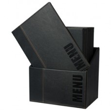 Menu Box Trendy - 20 portamenù - nero - Securit Menu Box Trendy - 20 portamenù - nero - Securit
