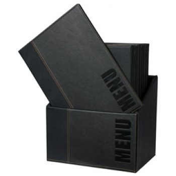 Menu Box Trendy - 20 portamenù - nero - Securit