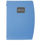 Portamenù Rio - 1 inserto doppio incluso - A4 - 24 x 34 cm - blu - Securit