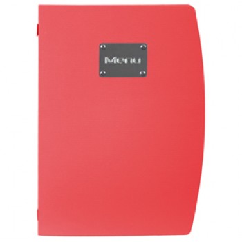 Portamenù Rio - 1 inserto doppio incluso - A4 - 24 x 34 cm - rosso - Securit