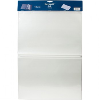 Inserto doppio per portamenù (Trendy, Design, Rio, Royal) - A4 - Securit - set 10 pezzi Inserto doppio per portamenù (Trendy, Design, Rio, Royal) - A4 - Securit - set 10 pezzi