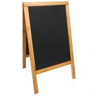 Lavagna Sandwich - cavalletto Teak - 69 x 125 cm - Securit