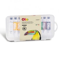 Colori a olio e acrilici - tubo da 18ml - colori assortiti - Primo - astuccio 10 colori Colori a olio e acrilici - tubo da 18ml - colori assortiti - Primo - astuccio 10 colori
