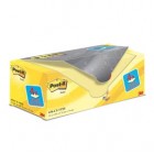 Blocco foglietti Post-it - 654CY-VP20 - 76 x 76 mm - 72 gr - giallo Canary - Post-it - conf. 20 blocchi
