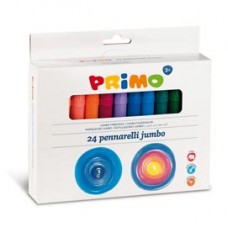 Pennarelli Jumbo - punta ø7,6mm - colori assortiti - Primo - astuccio 24 pezzi