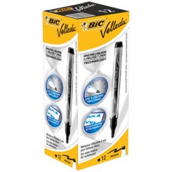 Marcatori Whiteboard Marker Velleda liquid Ink - punta tonda 2,2mm - nero - Bic