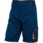 Bermuda da lavoro Panostyle M6BER - sargia/poliestere/cotone - taglia L - blu/arancio - Deltaplus