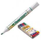 Marcatore per lavagne cancellabili MW85 - astuccio 4 colori assortiti - linea Amiko - Pentel
