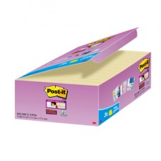 Blocco foglietti Post-it Super Sticky - 622-SSCY-VP24-EU - 47,6 x 47,6 mm - giallo Canary - 90 fogli - Post-it - conf. 24 blocchi