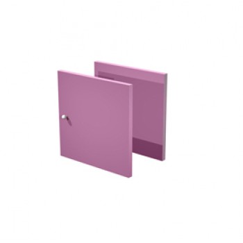 Coppia ante Rainbow - per libreria - 32,2 x 32,1 cm - viola