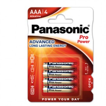 Pila ministilo AAA - 1,5V - ProPower - LR03 - Panasonic - blister 4 pezzi