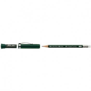 Matita in grafite castell 9000 Extender - gradazione B - Faber-Castell - set regalo con temperamatite