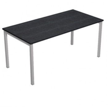 Scrivania Easy Plus - lineare - 120 x 80 x 72,5 cm - nero venato
