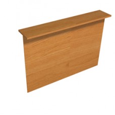 Sopralzo reception per scrivanie Easy - 160 x 30 x 115 cm - noce chiaro Sopralzo reception per scrivanie Easy - 160 x 30 x 115 cm - noce chiaro
