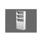 Armadio modulare - a 2 ante basse - 90 x 45,8 x 200 cm - bianco