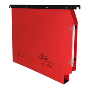 Cartella sospesa Joker - armadio - interasse 33 cm - fondo U - 33 x 28 cm - rosso - Bertesi