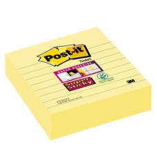 Blocco foglietti Super Sticky - 675-SS3CY-EU - a righe - 101 x 101 mm - giallo Canary - 70 fogli - Post-it