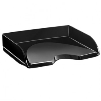 Vaschetta portacorrispondenza - apertura frontale - 26 x 35,1 x 6,9 cm - nero crystal - Cep
