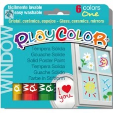 Tempera solida in stick Playcolor - 10gr – colori per vetro – colori assortiti – Instant - astuccio da 6 stick Tempera solida in stick Playcolor - 10gr – colori per vetro – colori assortiti – Instant - astuccio da 6 stick