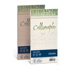 Busta Calligraphy Nature Crush - 110 x 220 mm - 100 gr - giallo agrumi - Favini - conf. 25 pezzi
